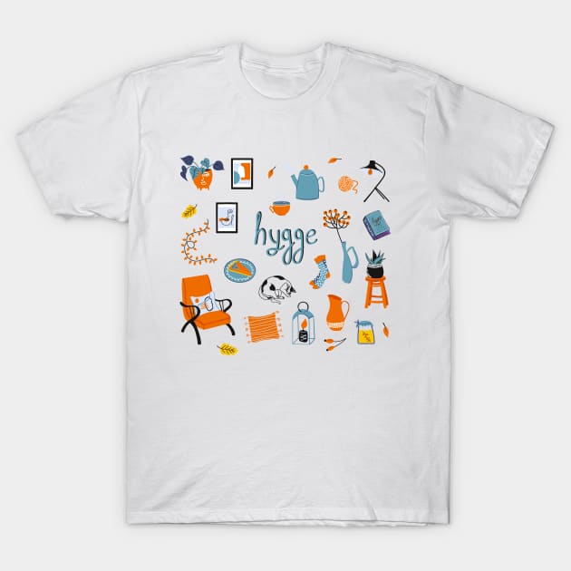 Hygge. Concept of Scandinavian lifestyle. T-Shirt by DanielK